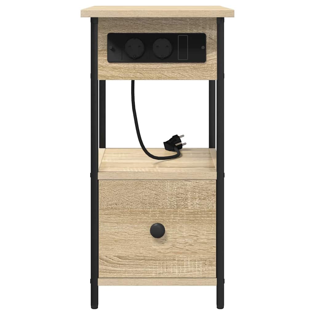 vidaXL Nachttisch Sonoma-Eiche 60 x 30 x 61 cm Holzwerkstoff