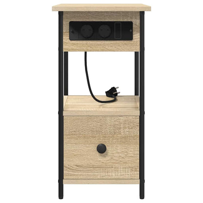 vidaXL Nachttisch Sonoma-Eiche 60 x 30 x 61 cm Holzwerkstoff