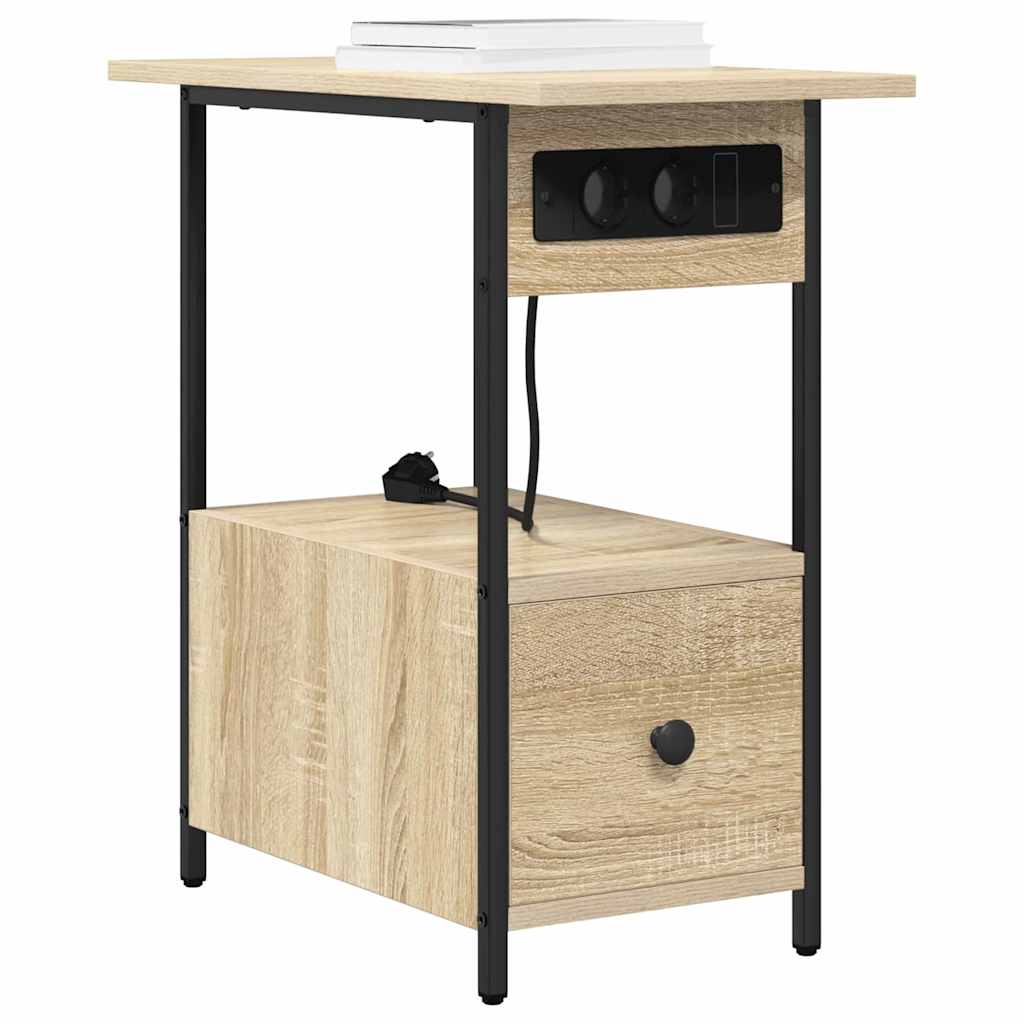 vidaXL Nachttisch Sonoma-Eiche 60 x 30 x 61 cm Holzwerkstoff