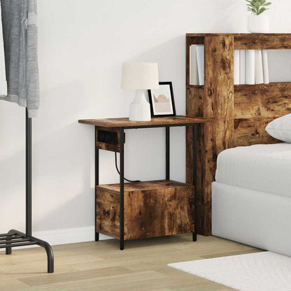 vidaXL Nachttisch Geräucherte Eiche 60 x 30 x 61 cm Holzwerkstoff