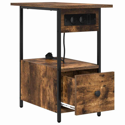 vidaXL Nachttisch Geräucherte Eiche 60 x 30 x 61 cm Holzwerkstoff