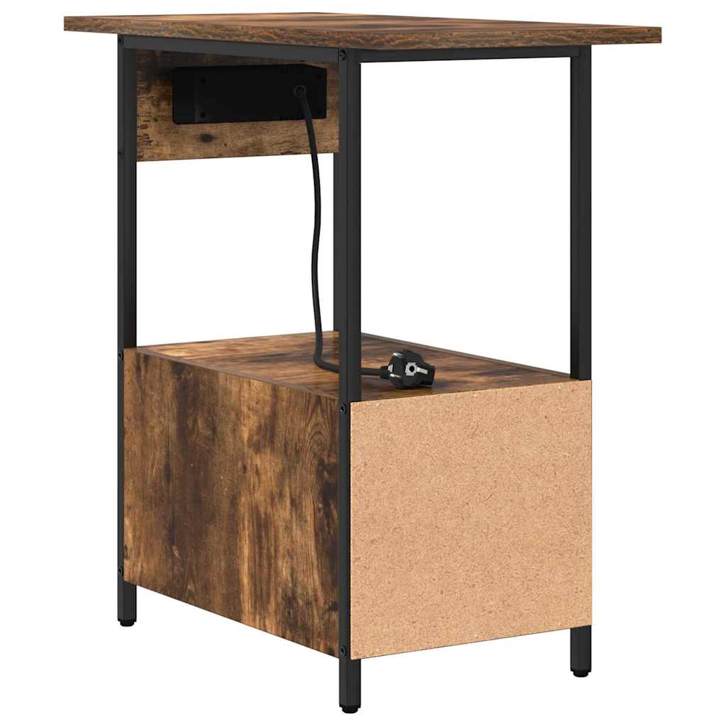 vidaXL Nachttisch Geräucherte Eiche 60 x 30 x 61 cm Holzwerkstoff