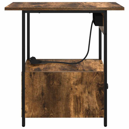 vidaXL Nachttisch Geräucherte Eiche 60 x 30 x 61 cm Holzwerkstoff