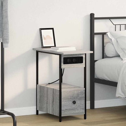 vidaXL Nachttisch Graues Sonoma 60 x 30 x 61 cm Holzwerkstoff