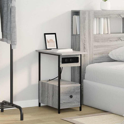 vidaXL Nachttisch Graues Sonoma 60 x 30 x 61 cm Holzwerkstoff
