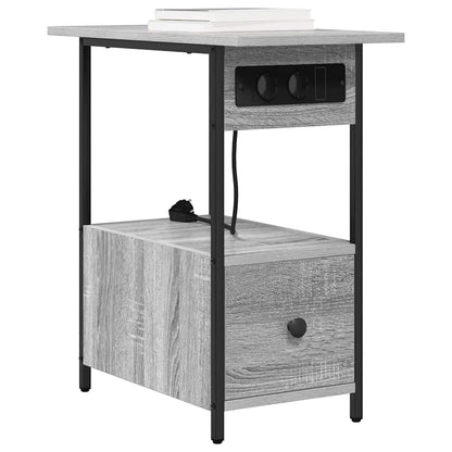 vidaXL Nachttisch Graues Sonoma 60 x 30 x 61 cm Holzwerkstoff