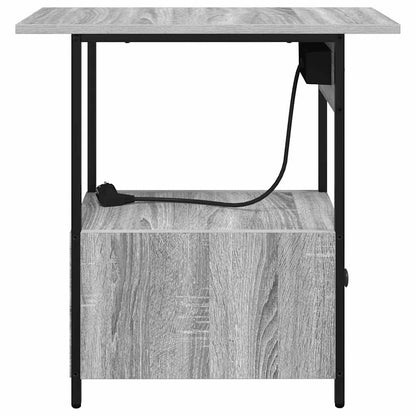 vidaXL Nachttisch Graues Sonoma 60 x 30 x 61 cm Holzwerkstoff