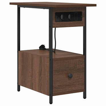 vidaXL Nachttisch Braun Eichen-Optik 60 x 30 x 61 cm Holzwerkstoff