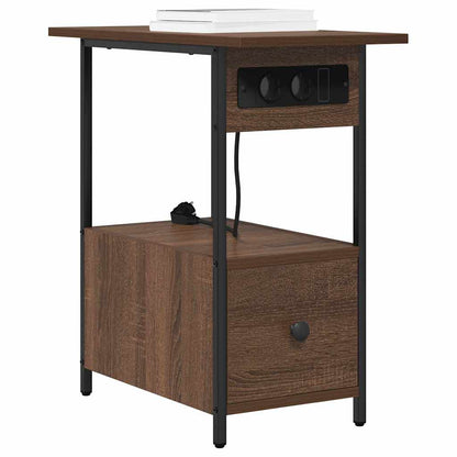 Nachttisch Braun Eichen-Optik 60 x 30 x 61 cm Holzwerkstoff