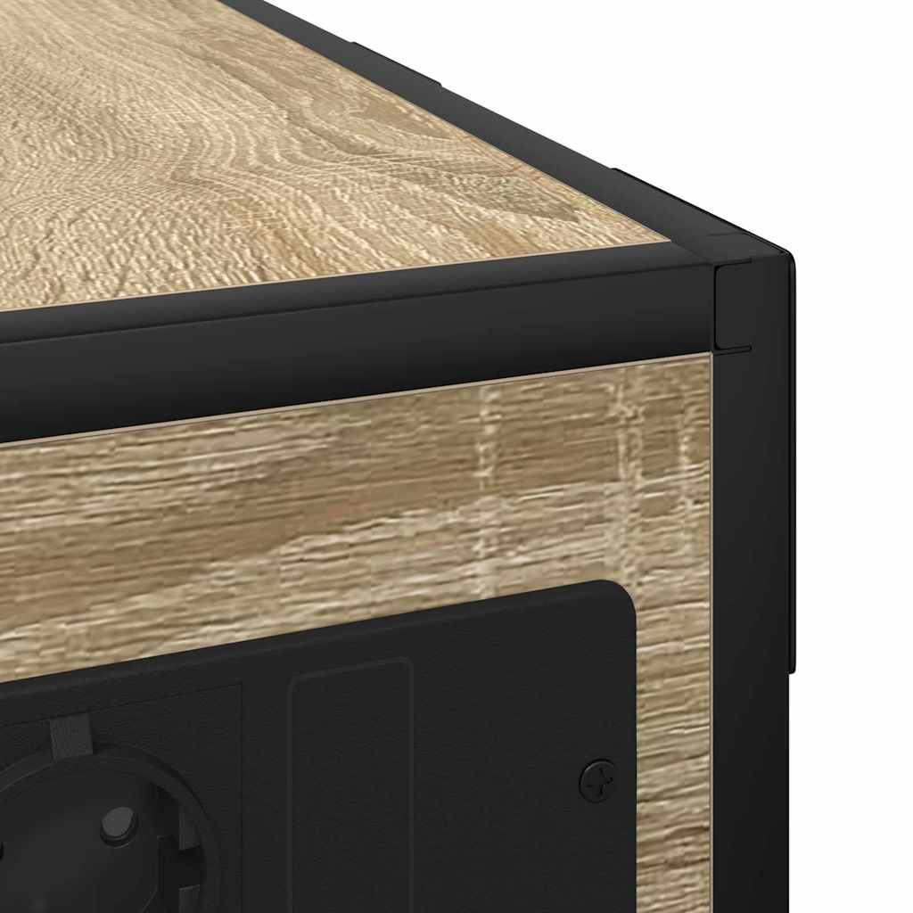 vidaXL Nachttisch Sonoma-Eiche 41,5 x 26 x 60,5 cm Holzwerkstoff