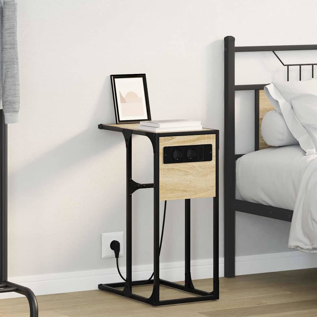 vidaXL Nachttisch Sonoma-Eiche 41,5 x 26 x 60,5 cm Holzwerkstoff