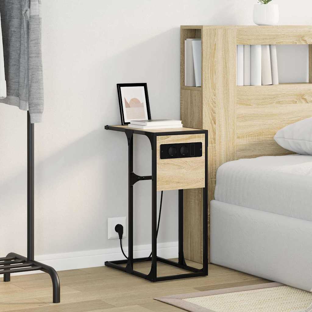 vidaXL Nachttisch Sonoma-Eiche 41,5 x 26 x 60,5 cm Holzwerkstoff
