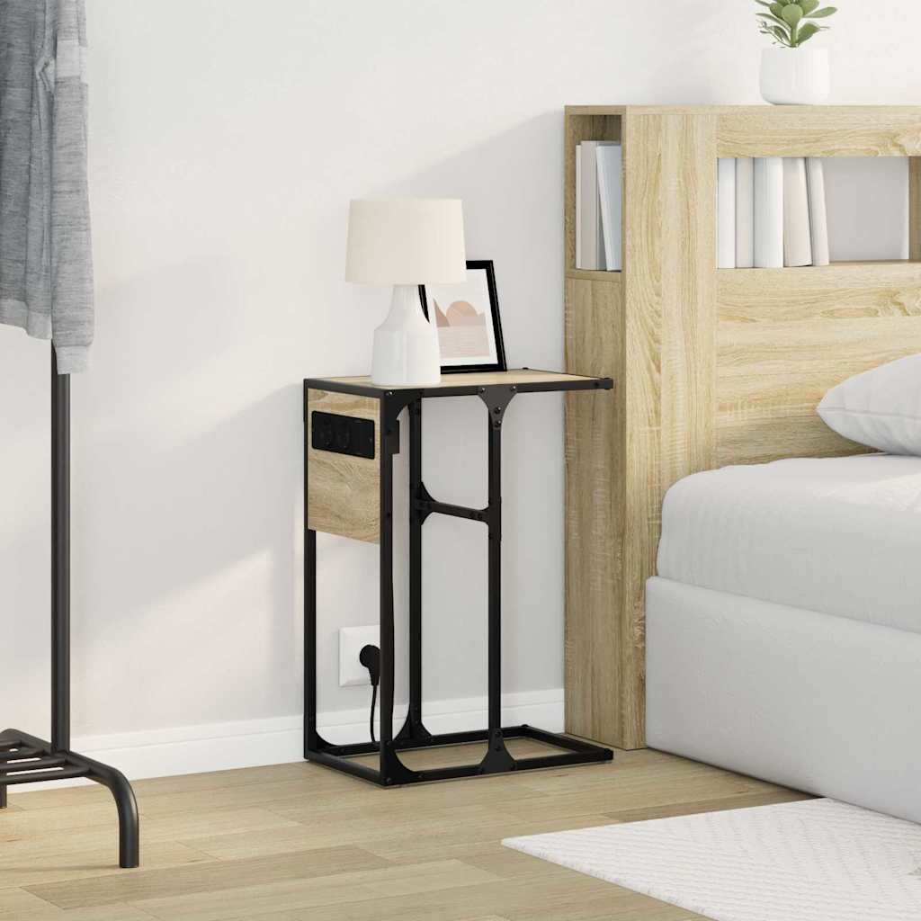 vidaXL Nachttisch Sonoma-Eiche 41,5 x 26 x 60,5 cm Holzwerkstoff