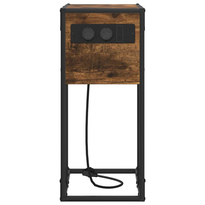 vidaXL Nachttisch Geräucherte Eiche 41,5 x 26 x 60,5 cm Holzwerkstoff