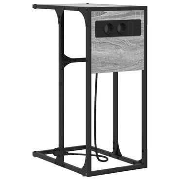 vidaXL Nachttisch Graues Sonoma 41,5 x 26 x 60,5 cm Holzwerkstoff