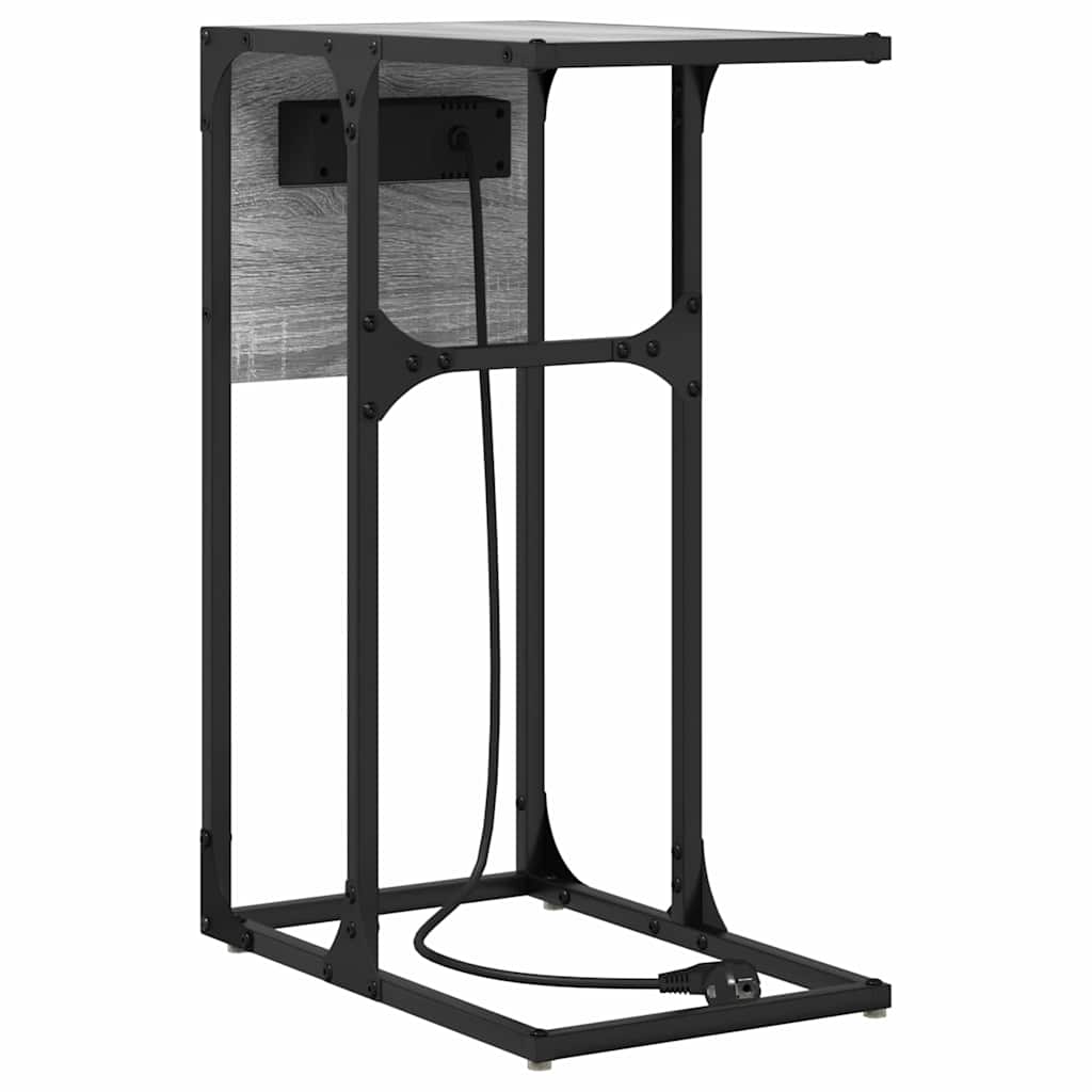 vidaXL Nachttisch Graues Sonoma 41,5 x 26 x 60,5 cm Holzwerkstoff