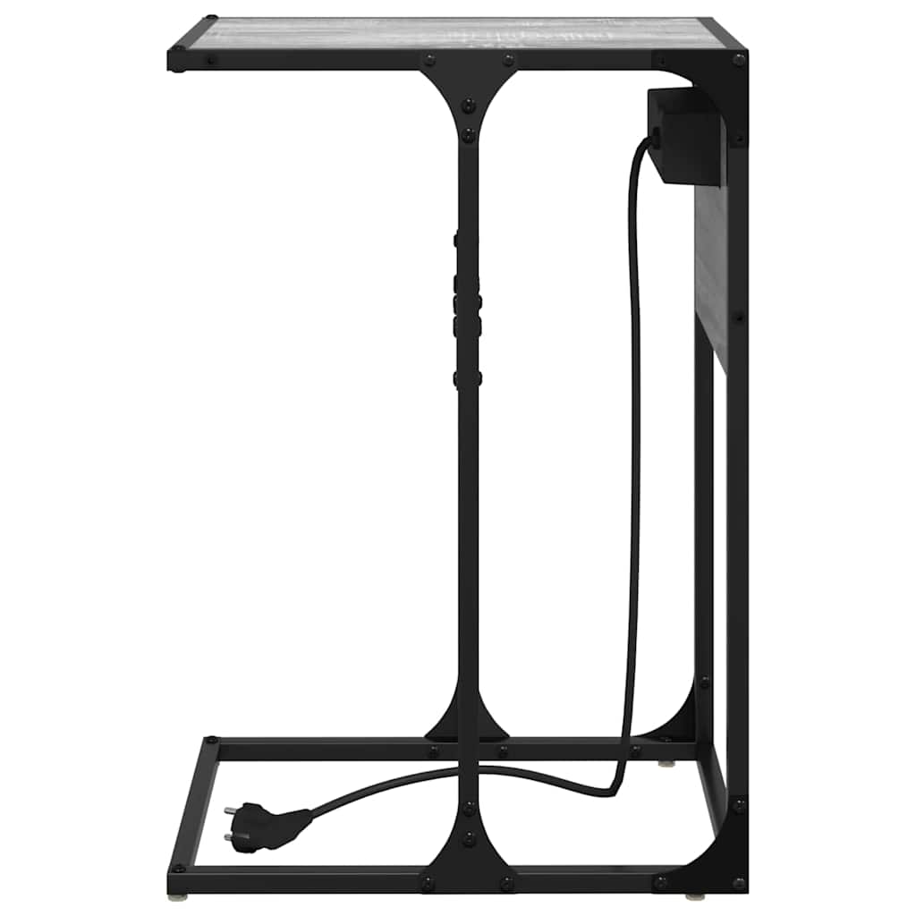vidaXL Nachttisch Graues Sonoma 41,5 x 26 x 60,5 cm Holzwerkstoff