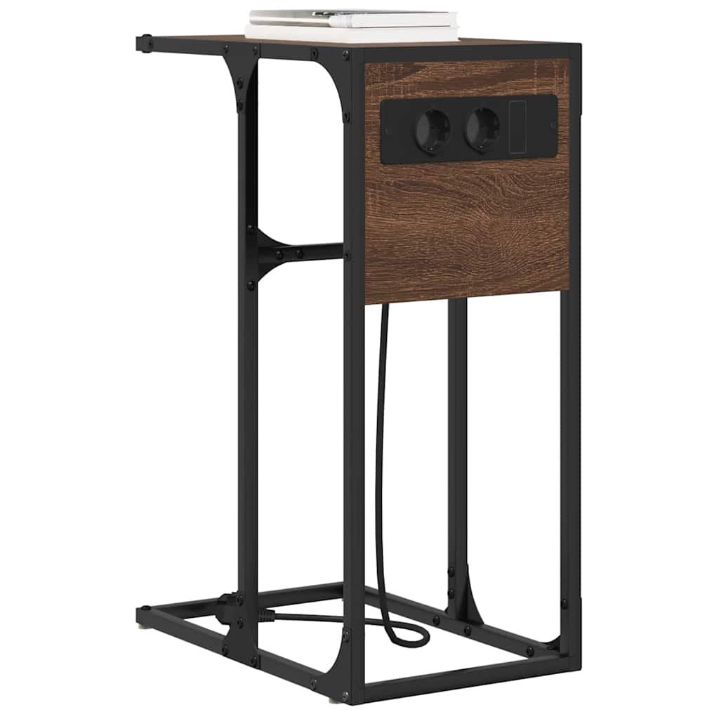 Nachttisch Braun Eichen-Optik 41,5 x 26 x 60,5 cm Holzwerkstoff