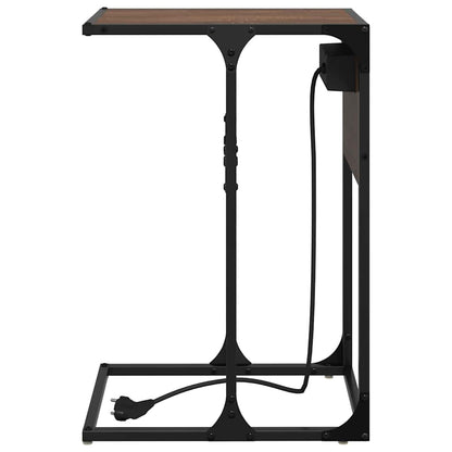 Nachttisch Braun Eichen-Optik 41,5 x 26 x 60,5 cm Holzwerkstoff