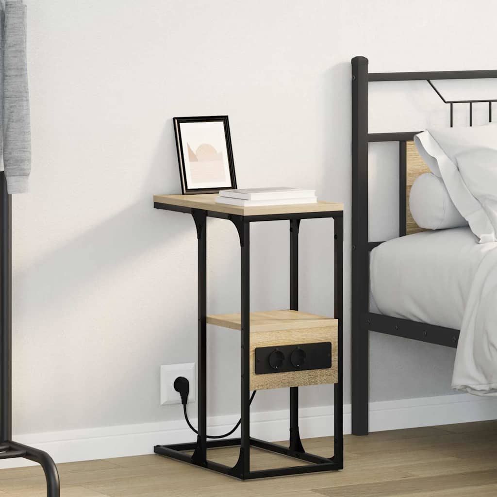 vidaXL Nachttisch Sonoma Eiche 41,5 x 26 x 60,5 cm Holzwerkstoff
