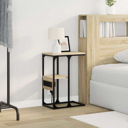 vidaXL Nachttisch Sonoma Eiche 41,5 x 26 x 60,5 cm Holzwerkstoff