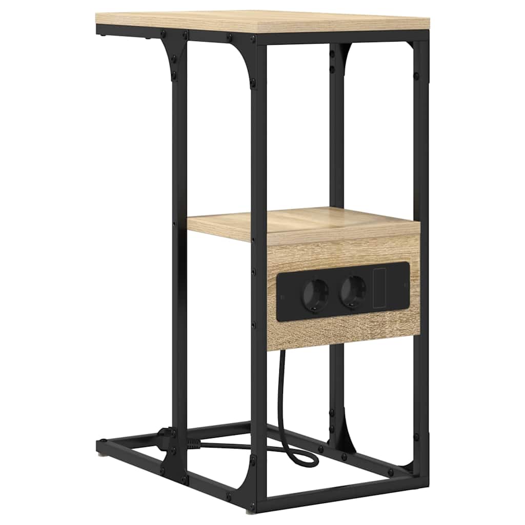 vidaXL Nachttisch Sonoma Eiche 41,5 x 26 x 60,5 cm Holzwerkstoff
