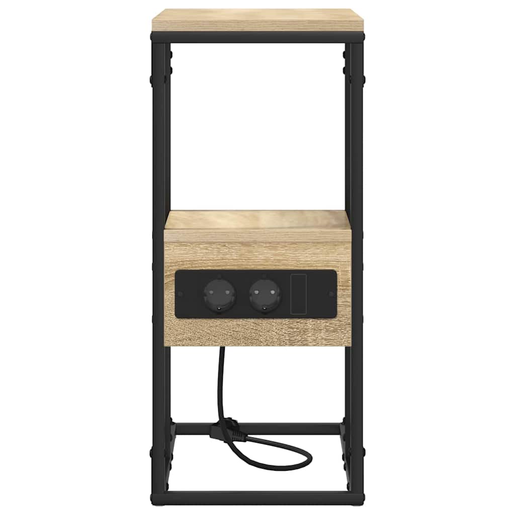 vidaXL Nachttisch Sonoma Eiche 41,5 x 26 x 60,5 cm Holzwerkstoff