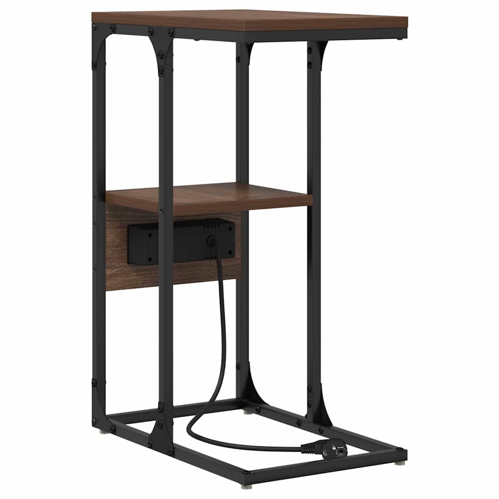 vidaXL Nachttisch Braune Eiche 41,5 x 26 x 60,5 cm Holzwerkstoff