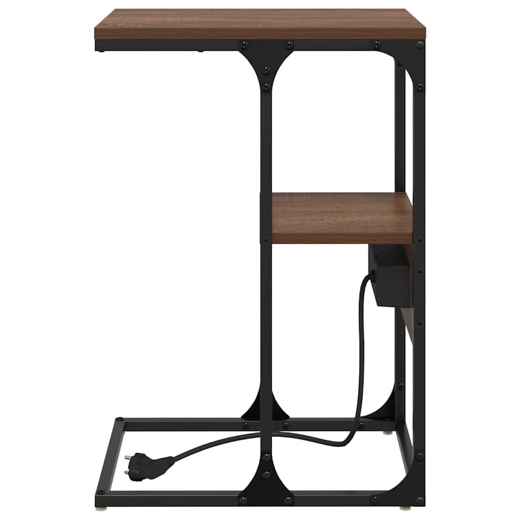vidaXL Nachttisch Braune Eiche 41,5 x 26 x 60,5 cm Holzwerkstoff