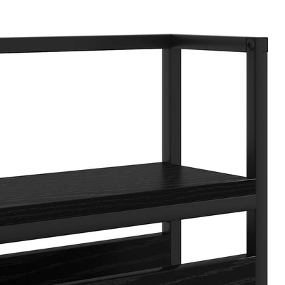 vidaXL Stauraum-Kopfteil Schwarz Eichen-Optik 80 cm Holzwerkstoff