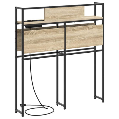 vidaXL Stauraum-Kopfteil mit Regal Sonoma-Eiche 100 cm Holzwerkstoff