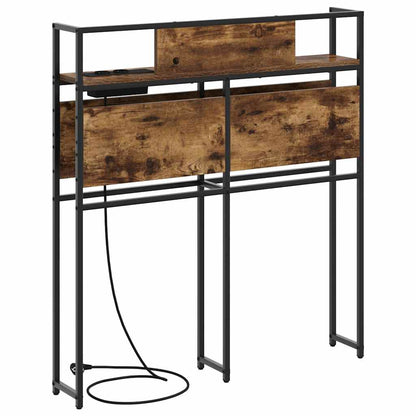 vidaXL Stauraum-Kopfteil mit Regal Räuchereiche 100 cm Holzwerkstoff
