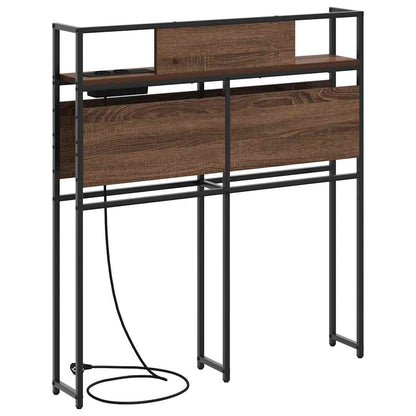 vidaXL Stauraum-Kopfteil Braun Eichen-Optik 100 cm Holzwerkstoff