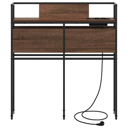 vidaXL Stauraum-Kopfteil Braun Eichen-Optik 100 cm Holzwerkstoff