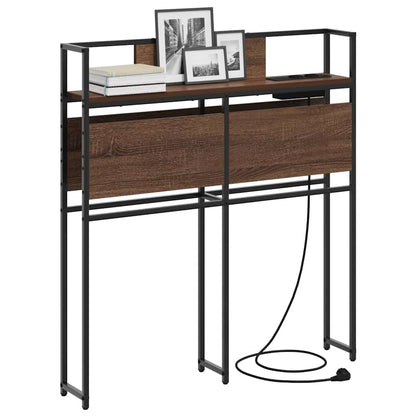 vidaXL Stauraum-Kopfteil Braun Eichen-Optik 100 cm Holzwerkstoff