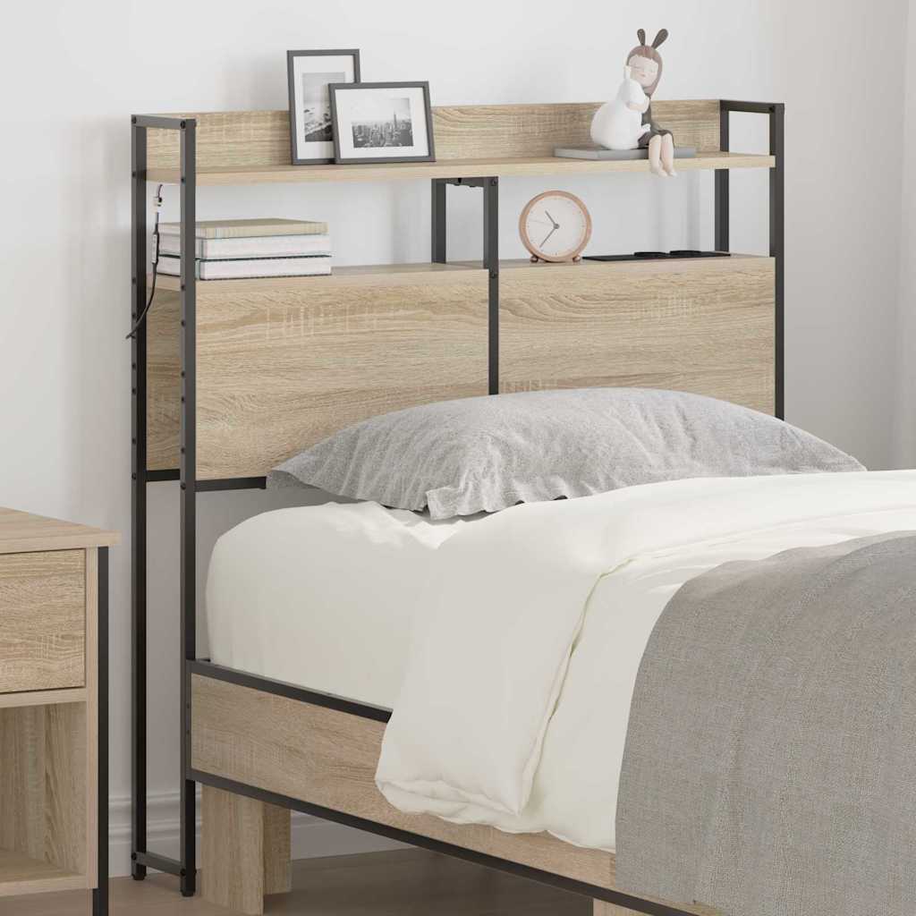 vidaXL Aufbewahrungskopfteil Sonoma-Eiche 75 cm Holzwerkstoff