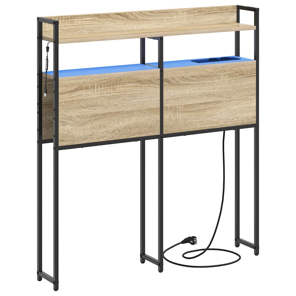 vidaXL Aufbewahrungskopfteil Sonoma-Eiche 75 cm Holzwerkstoff