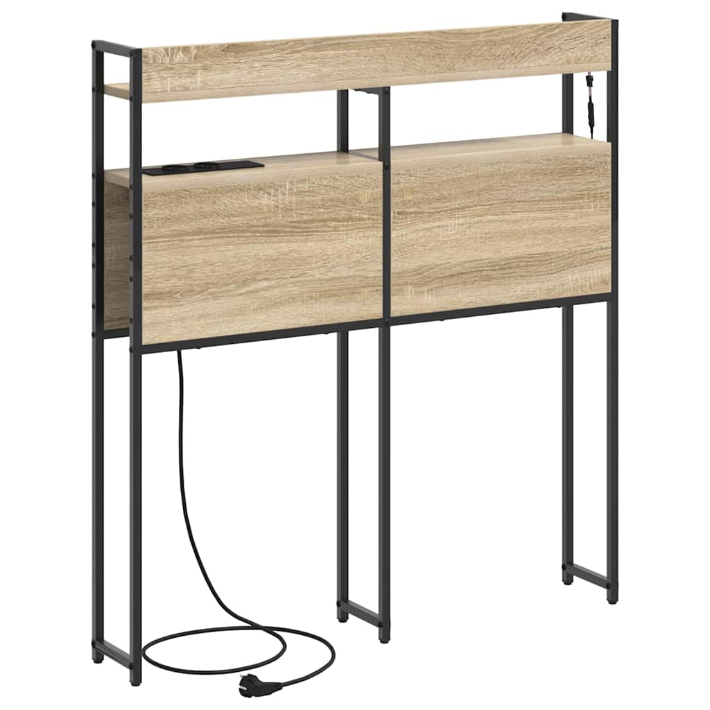 vidaXL Aufbewahrungskopfteil Sonoma-Eiche 75 cm Holzwerkstoff