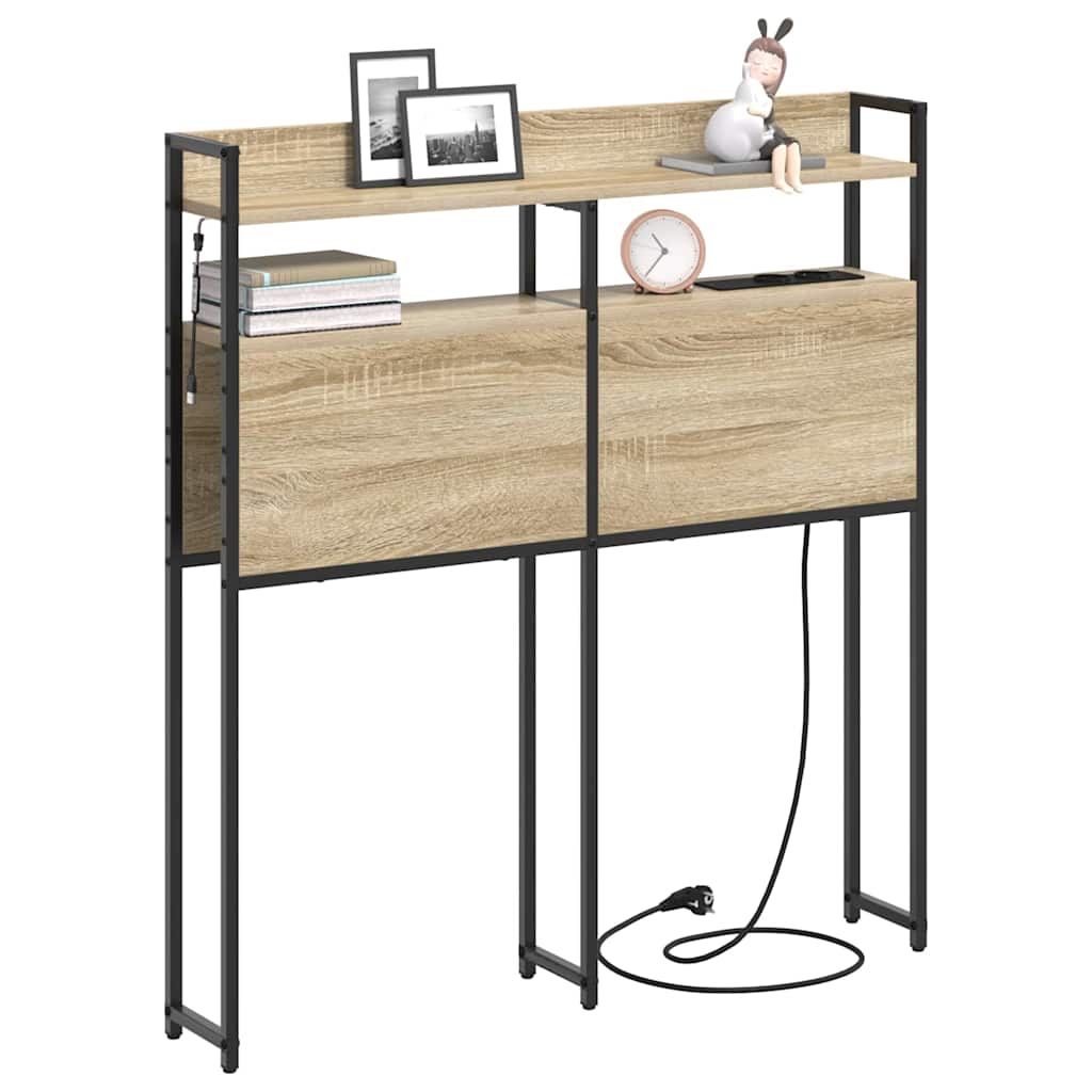 vidaXL Aufbewahrungskopfteil Sonoma-Eiche 75 cm Holzwerkstoff