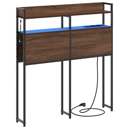 Aufbewahrungskopfteil Braun Eichen-Optik 75 cm Holzwerkstoff