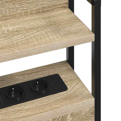 vidaXL Aufbewahrungskopfteil Sonoma-Eiche 80 cm Holzwerkstoff