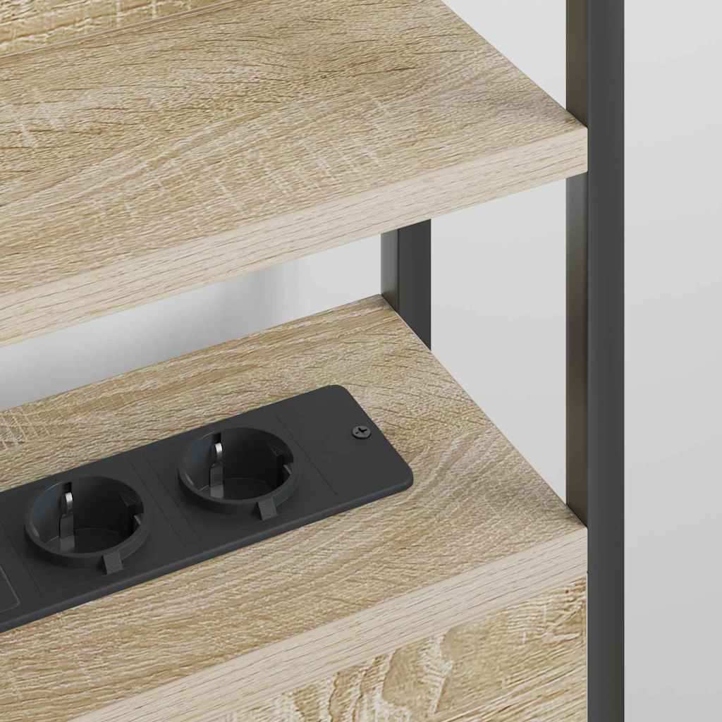 vidaXL Aufbewahrungskopfteil Sonoma-Eiche 80 cm Holzwerkstoff