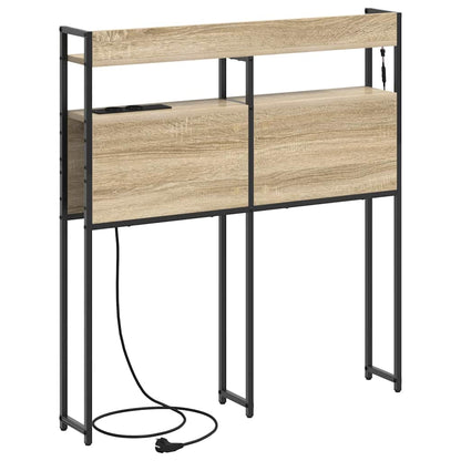vidaXL Aufbewahrungskopfteil Sonoma-Eiche 80 cm Holzwerkstoff