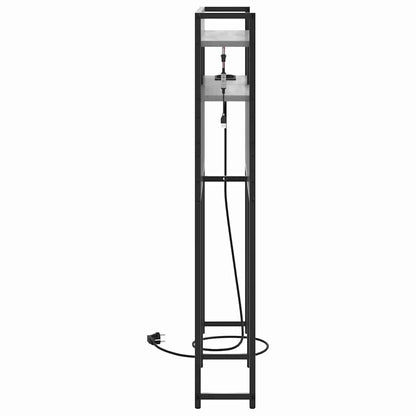 vidaXL Aufbewahrungskopfteil mit Regal Grau Sonoma 80 cm Holzwerkstoff