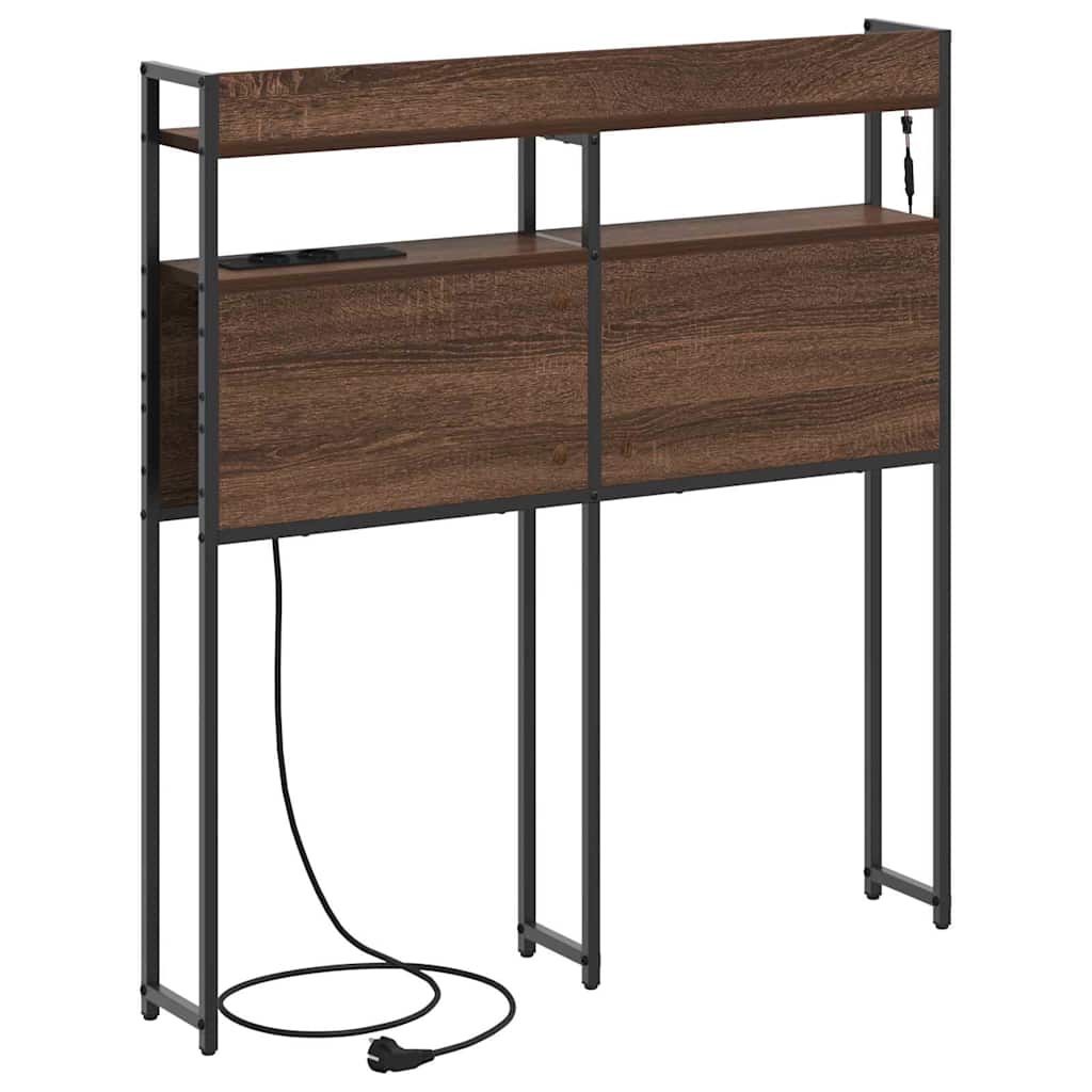 vidaXL Aufbewahrungskopfteil Braun Eichen-Optik 80 cm Holzwerkstoff
