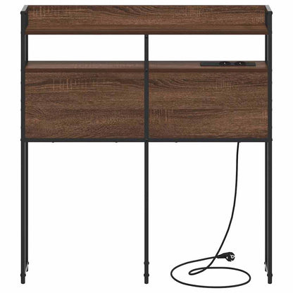 vidaXL Aufbewahrungskopfteil Braun Eichen-Optik 80 cm Holzwerkstoff