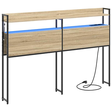 vidaXL Aufbewahrungskopfteil Sonoma-Eiche 120 cm Holzwerkstoff