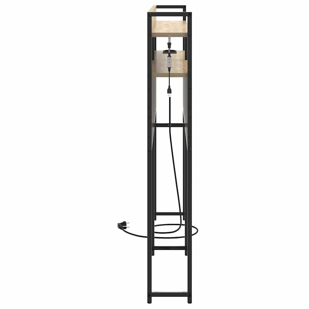 vidaXL Aufbewahrungskopfteil Sonoma-Eiche 120 cm Holzwerkstoff