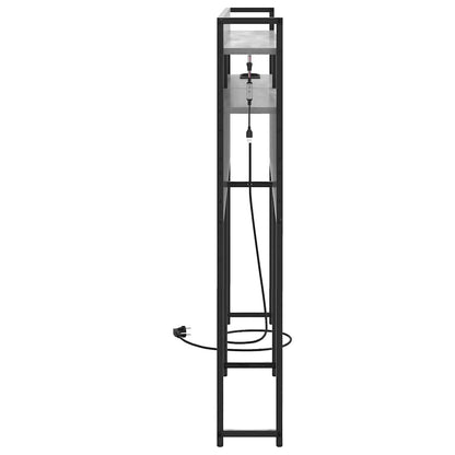 vidaXL Aufbewahrungskopfteil Grau Sonoma 135 cm Holzwerkstoff