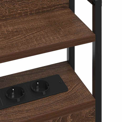 vidaXL Aufbewahrungskopfteil Braun Eichen-Optik 135 cm Holzwerkstoff